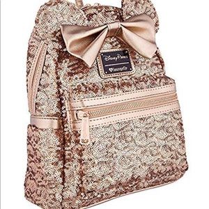 Disney Parks Rose Gold Backpack by Loungefly